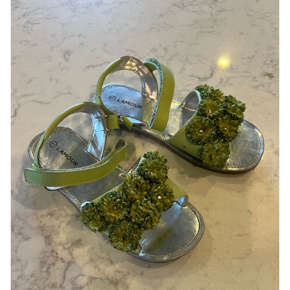 Lime Green L’amour Sandals